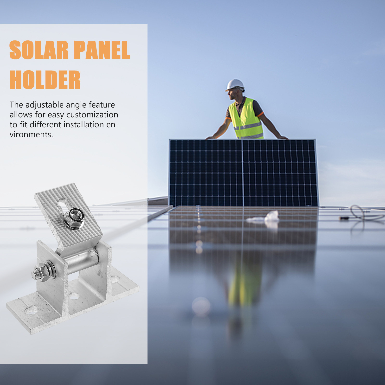 Solar Panel Tilt Mount - 4 adet güneş paneli montaj braketleri