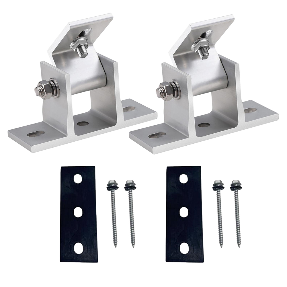Solar Panel Tilt Mount - 2 Adet Alüminyum Güneş Paneli Braketleri